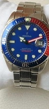 FESTINA AUTOMATIC SUB DIVERS WITH BOX WORKING PERFECTLY MINT CONDITION