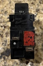 Pushmatic 31250 50A 2-pole Circuit Breaker for 120/240V BULLDOG