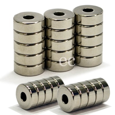5x Large Neodymium Disc 23mm x 20mm with 6mm Straight Hole Super Strong Magnet