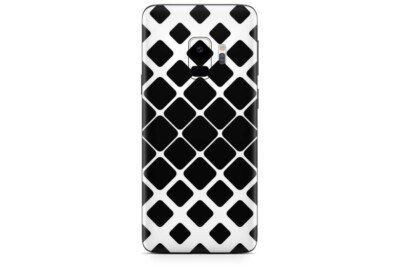 Samsung Galaxy Skin Design Aufkleber S7 S8 S9 Schutzfolie Sticker Diagonal Black