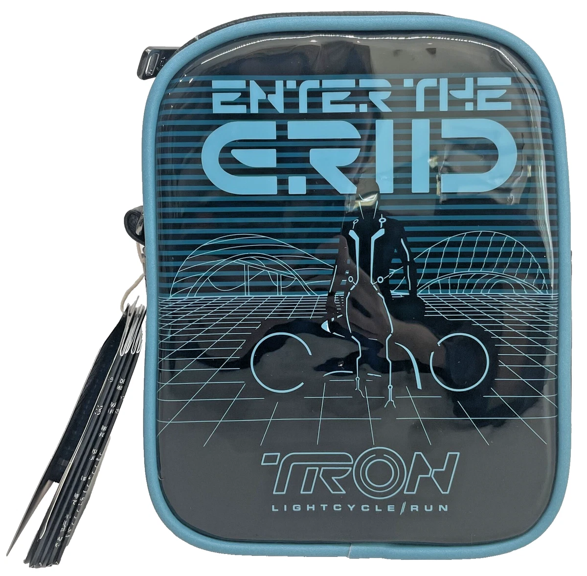 Disney Parks 2023 Loungefly  Crossbody Tron Bag Enter the  Grid Lights Up New 107250s1.jpg main image 4