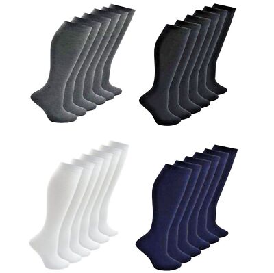 Knee high Girls School Uniform Cotton Socks Rich In All Sizes & Colours Lot
