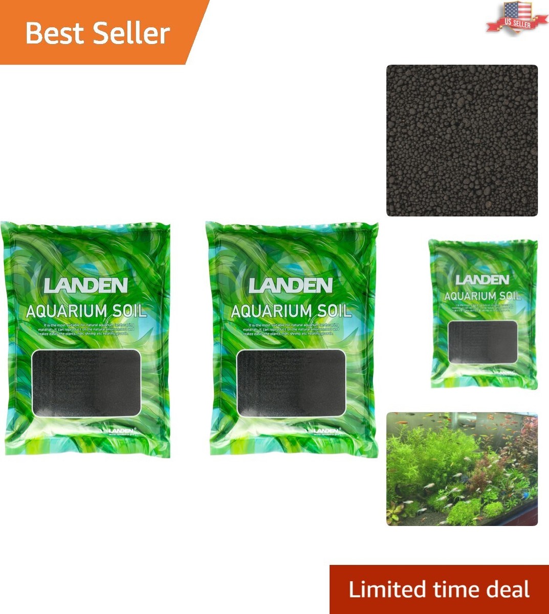 Organic Aquatic Plant Substrate for Clean Water and Healthy Shrimp 