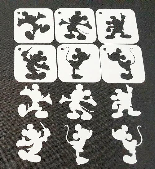 Minnie Mouse And Mickey Mouse Stencil