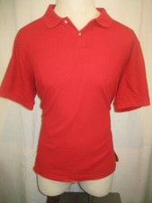Mens Saddlebred Comfort Flex Red Cotton Blend SS Golf Polo Casual Shirt sz L