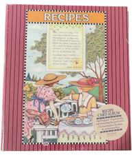Mary Engelbreit Recipe Card Album NEW 1992 With Recipe Cards, Pockets, Dividers