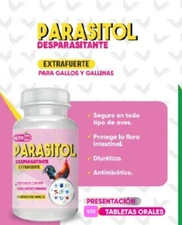 Dewormer for Rooster/Gallos Parasitol Desparasitante Natural 500 Tabs Exp. 02/28