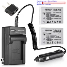 Kastar Battery Travel Charger for Canon NB-5LH CB-2LXE Canon PowerShot SD700 IS