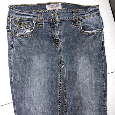 Ralph Lauren Polo Girls Size 16 Light Wash Jeans Tween Super Comfy Jeans EUC