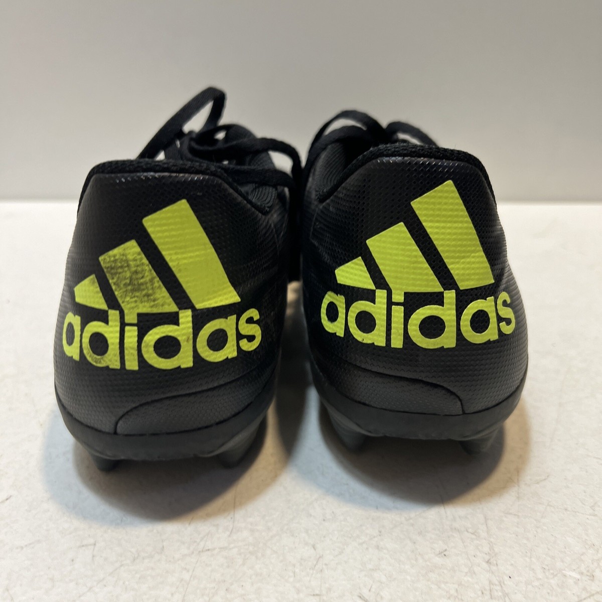 Soccer Cleats Adidas 15.4X Men Size 12 Black Neon Green Fútbol