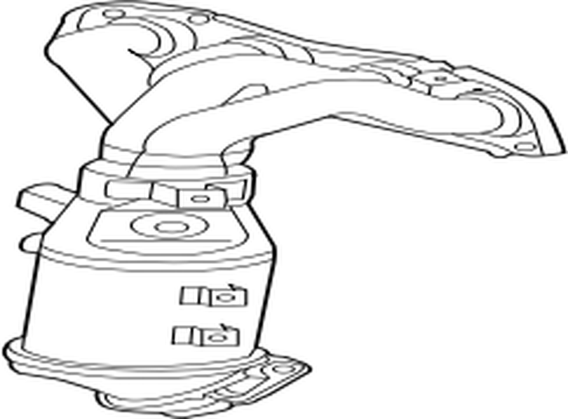 2505128340 Toyota Converter subassy, exhaust manifold 2505128340, New