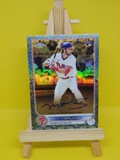 2022 Topps Chrome Gilded Matt Vierling Blue Rookie Autograph Auto RC #20/50