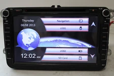 Hizpo VW8002 2 Din 8" CD DVD Navigation SD Bluetooth Stereo 2013 VW CC *Bare*