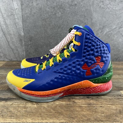 Size 9 - Under Armour The Museum DC x Curry 1 Retro Multi-Color
