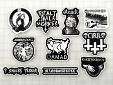 Crust Punk Vinyl Sticker Lot 10 Stickers SET 9 anarcho grindcore hardcore oi 