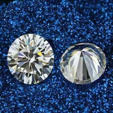 1 CT Natural 5 mm 2 Pcs White Diamond Round Cut VVS1 D Grade IDGL Certified K55