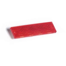 Grote 40132 Mini Stick-On / Screw-Mount Rectangular Reflector Red