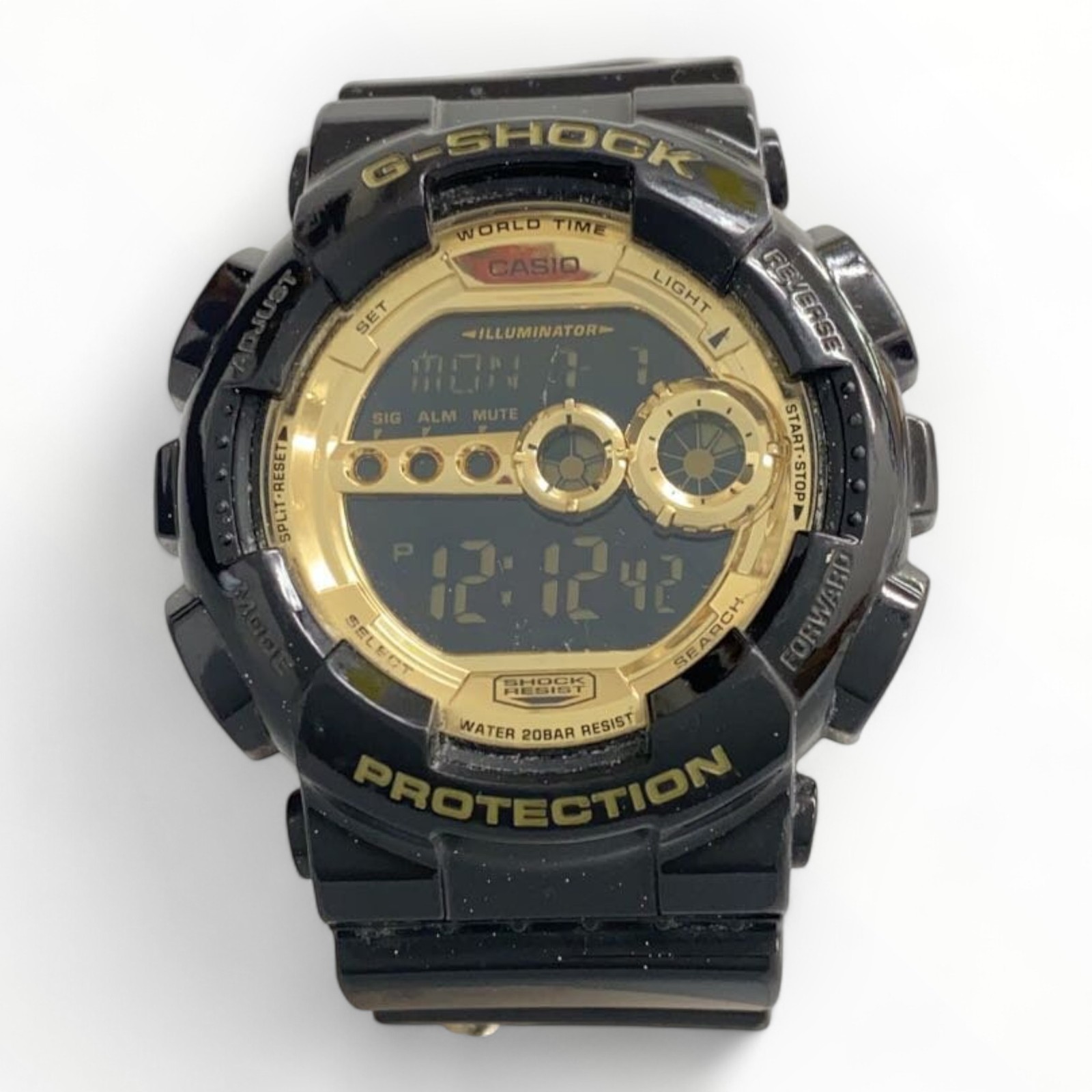 CASIO Digital Quartz Black Mens Watch 2.20