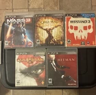 PS3 Game Lot Mass Effect 3 God of War 3+Ascension Resistance 3 Hitman Absolution