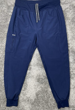 Landau Forward Jogger Scrub Pants Women's L Navy Blue Cargo 7 pocket Style LB401