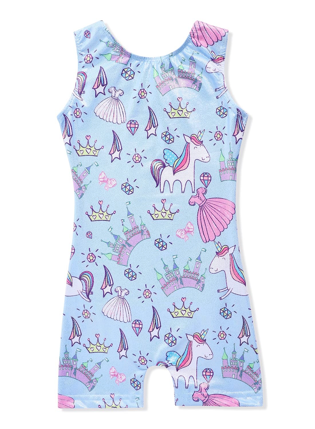Unicorn Leotards for Girls Gymnastics Size 7-8 Years Old 7/8 6-7 Bluish Viole...