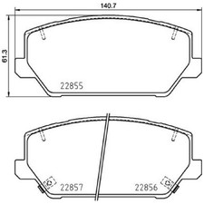 Satz Bremsbeläge Bremsklötze vorne für KIA Optima JF | 24095017