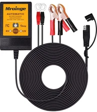 MBC016, 6V / 12V 1A Fully Automatic Trickle Battery Charger/Maintainer for Au...