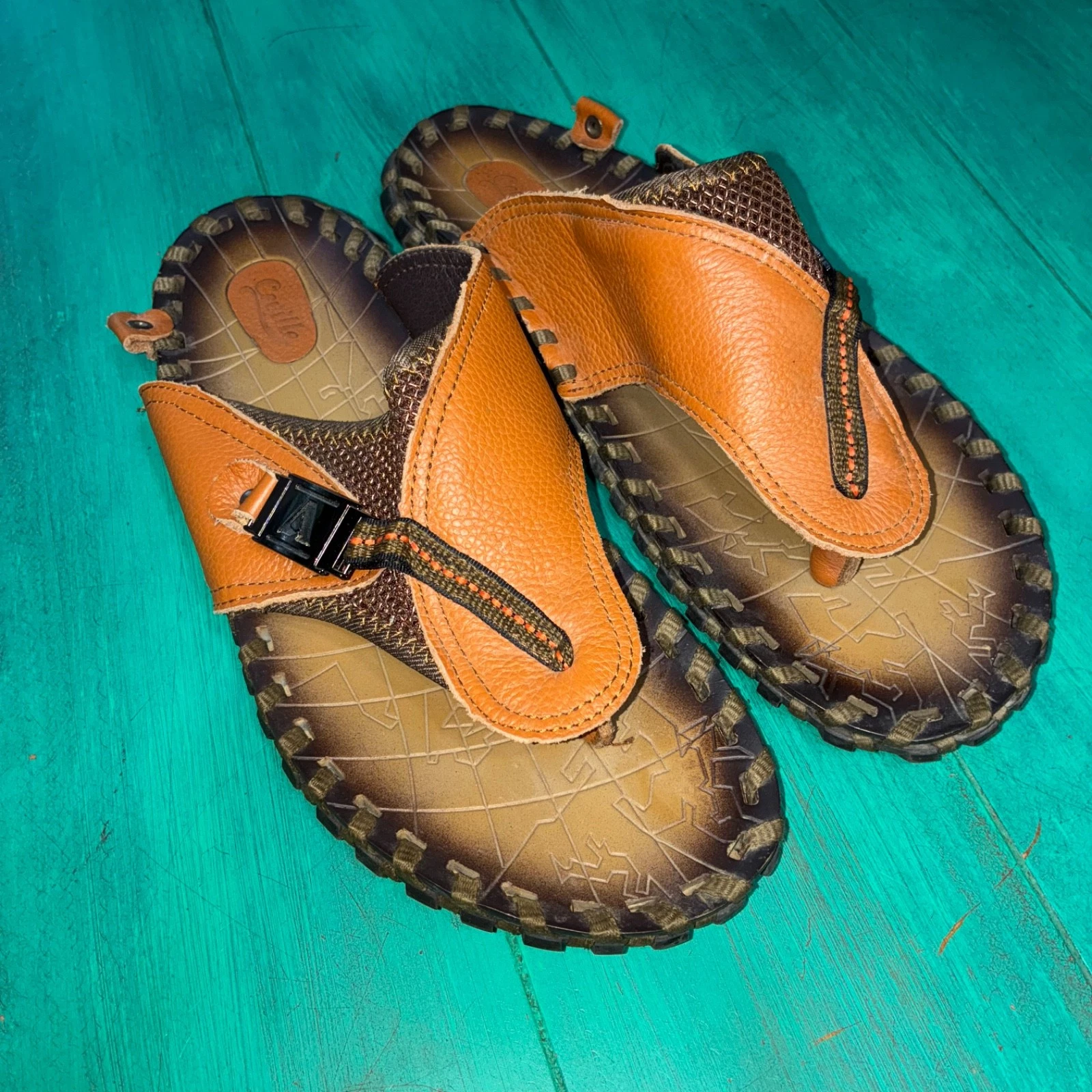 Men's Sandals Summer Outdoor Beach Leather Flip Flops Slippers Casual Shoes