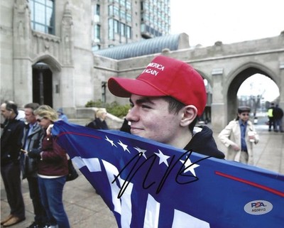NICK FUENTES SIGNED 8x10 PHOTO TPUSA TRUMP AMERICA FIRST CHARLIE KIRK - PSA COA