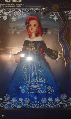 2020 Limited Edition Holiday Doll Arielle Disney Store Sammler