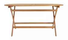 6 Seater Wooden Folding Patio Garden Dining Table Newbury New Boxed *Chipped