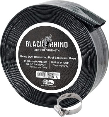 U.S. Pool Supply Pool Backwash Hose 2 Inch Diameter x 50 Feet - Discharge Hose f