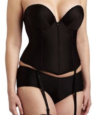 Vintage Carnival black corset low back NWT Size 36A Waist 27-28 inches