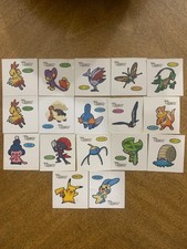 Pokemon pikachu the movie deco chara daiichi pan bread seal sticker lot of 17