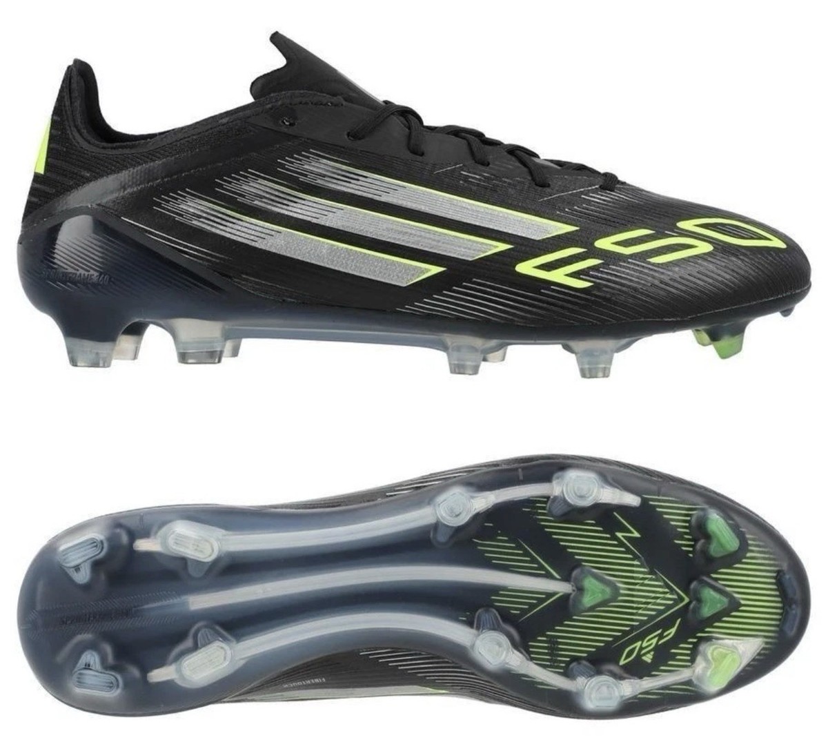 Adidas Adizero F50 Elite FG Black Iron Electric Stealth Pack