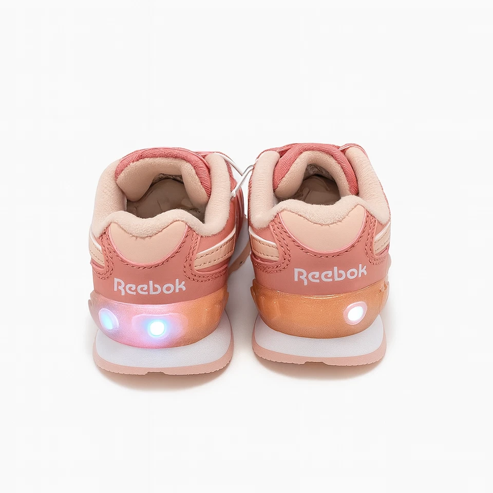 Tênis esportivo Reebok infantil feminino leve rosa tamanho 7 - Imagem 4 de 4