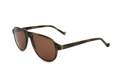 Hackett Bespoke HEB203 529 OLIVE HORN 52/19/145 Herren Sonnenbrillen