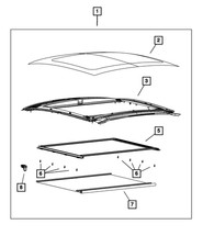 Genuine Mopar Sunroof Handle 68165594AA