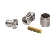 C. S. Osborne and Co. No. WDIHUC302: 2 Pc. Button Covering Dies and Cutter, S...