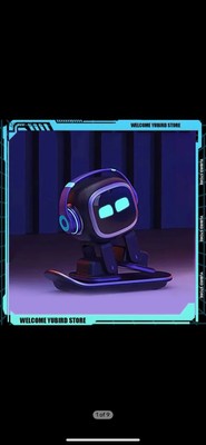 Emo Living AI Desktop Pet Robot (Pre-owned), black, robot, AI And