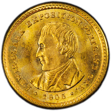 LEWIS AND CLARK 1905 G$1 Gold Commemorative PCGS MS65