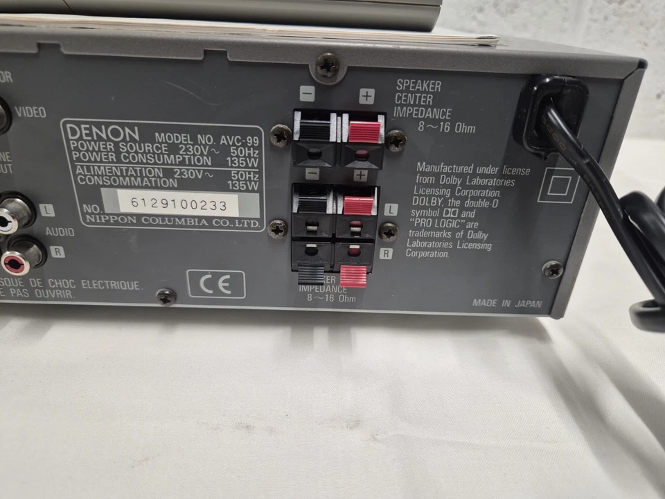 Denon AVC-99 Personal Component AV Surround Amplifier HiFi Separate With Remote - Image 4 of 4