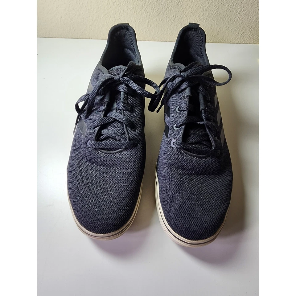 ADIDAS Black on Gray True Chill Casual Skater Knit Sneaker SZ 10 - Image 2 of 4