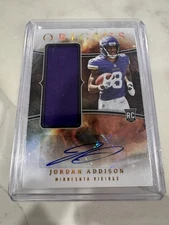 2023 Panini Origins - Rookie Jumbo Jersey Autographs Jordan Addison Purple