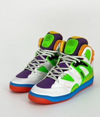 Gucci Herren High-Top Sneaker Gr.41.5 weiß/mehrfarbig Logo