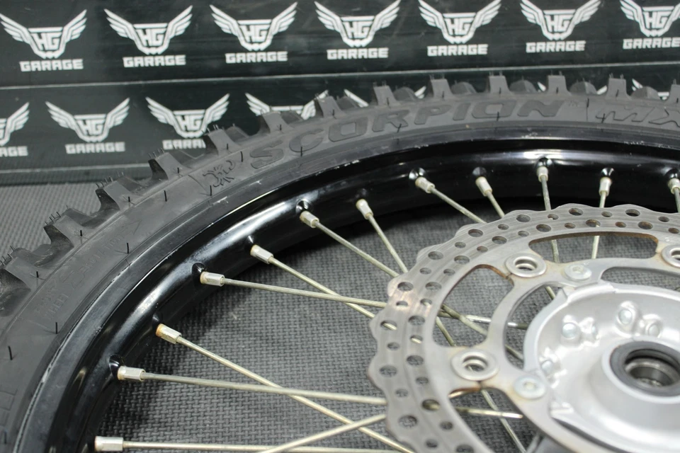 Kawasaki KX450 09-18 KX450F 2011 OEM D.I.D 21" X 1,60" cubo de llanta delantera bueno Foto 4 de 4