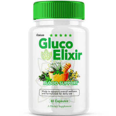 Gluco Elixir Blood Support, GlucoElixir Advanced Formula (60 Capsules)