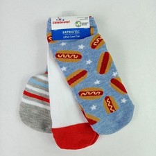 Women's Patriotic Socks 3 Pair Low Cut