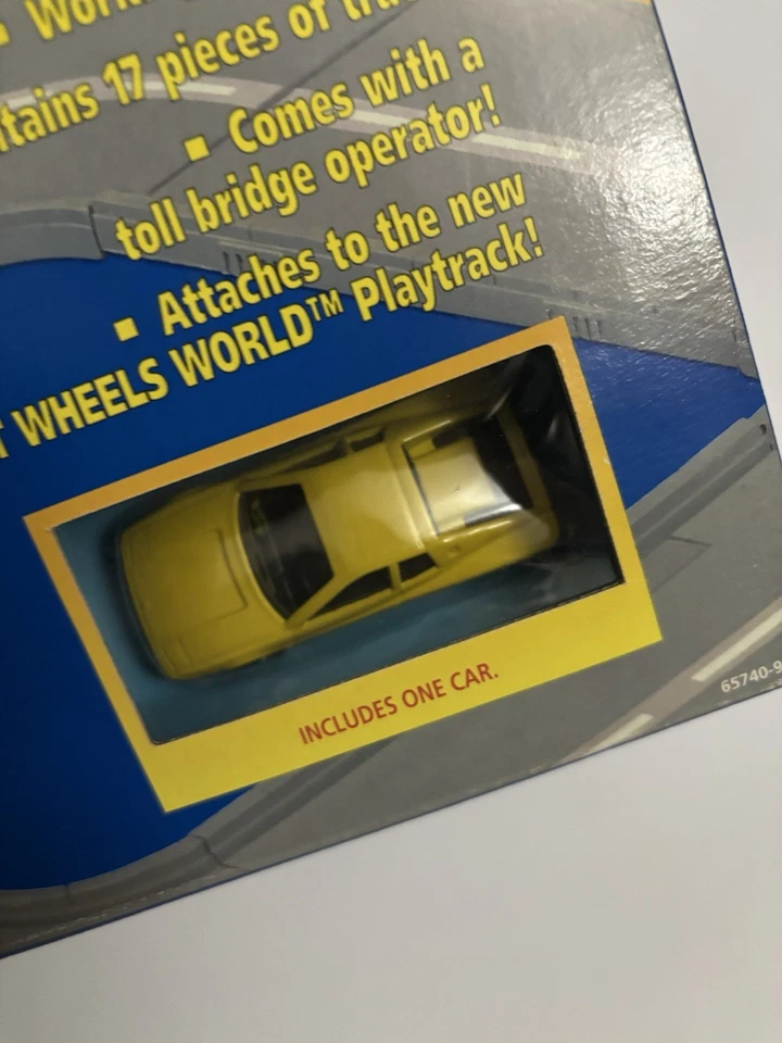 Vintage Hot Wheels World Set 1996 Super Highway Playtrack cabina de peaje verde sellado Foto 2 de 4