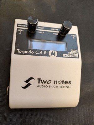Two Notes Torpedo C.A.B. M/M+ Cabinet Simulator with Adapter Used
